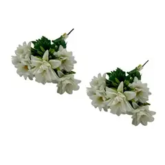 FLORIPA - Set de 2 Bouquets De Margarita Con Follaje BG308005-BL FLORIPASTORE