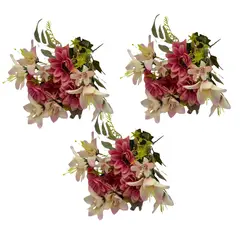 FLORIPA - Pack de 3 Bouquets Margarita Y Lirio BG307034-PK FLORIPASTORE
