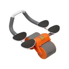 GENERICO - Rueda Abdominal Doble con Rebote+ Temporizador Color Naranja