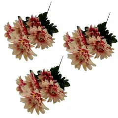 FLORIPA - Pack de 3 Bouquets de Crisantemo BG307021-ROS2 FLORIPASTORE
