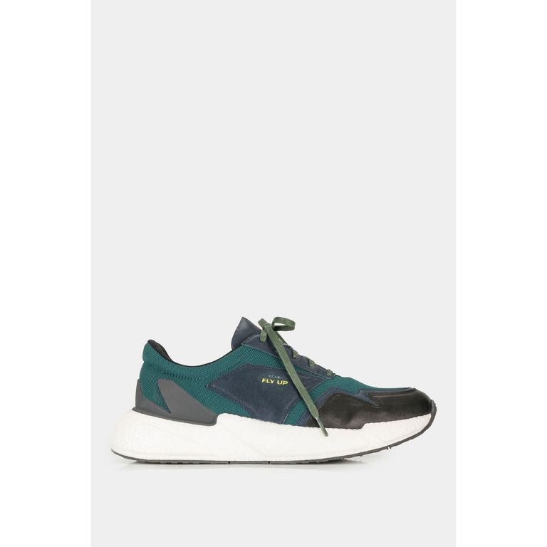 Vélez Zapatillas Bosco Cuero-Lona Hombre Contraste Agua