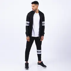 BHEVSK - Casaca deportiva con cierre negra workout