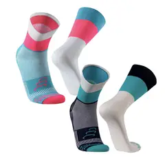 SILVERA NANOTECH - 2 pares Medias mujer hombre running ciclismo basket gimnasio tenis