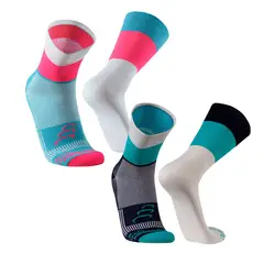 SILVERA NANOTECH - 2 pares Medias mujer hombre running ciclismo basket gimnasio tenis