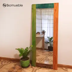 GENERICO - Espejo de Cuerpo Completo RAISSA Madera de Palets Reciclados