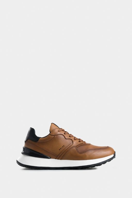 Vélez Zapatillas Cooper 3 Cuero Hombre Spoiler Brandy