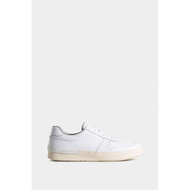 Vélez Zapatillas Whited 2 Cuero Hombre Cordón Encerado Blanco