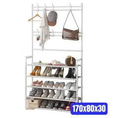 OEM - Zapatera Organizador de Ropa Calzado de 5 Niveles Blanco