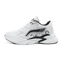 SHANDIAN - Zapatillas Running Plataforma Hombre Blanco