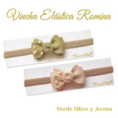 GENERICO - Vincha para bebé modelo Romina Pack de dos