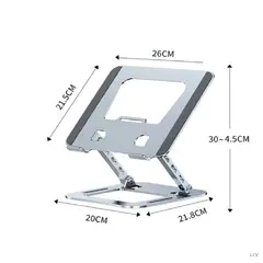 GENERICO - Soporte Base Para Laptop Tablet Aluminio Graduable Alta Calidad
