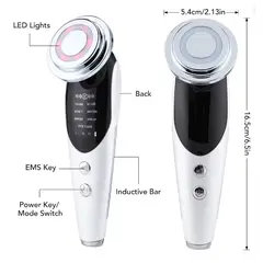 GENERICO - Limpiador Facial, estiramiento Antiarrugas 7 en 1, Radiofrecuencia