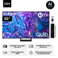 SAMSUNG - Televisor QLED 55" Tizen OS Smart Tv 4K 55Q70D - Nuevo 2024