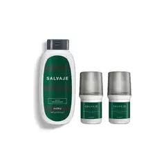 ESIKA - Set SALVAJE - Talco y Desodorante para Hombre