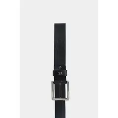 VELEZ - Vélez Cinturón Unifaz Duna Para Hombre Punta Trapecio Negro