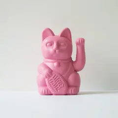 LUCKY CATS - Gato de la Suerte Rosado