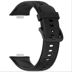 GENERICO - CORREA SILICONA PARA HUAWEI FIT 3 - Negro
