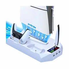 GENERICO - Soporte De Refrigeración Led Con Controlador De Carga Blanco.