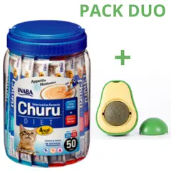 CHURU - DUO VET DIET - ATUN POLLO 50 U (PACK CATNIP 1)