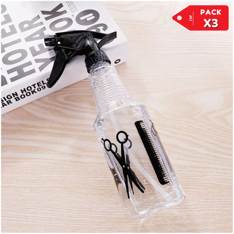 Spray multiusos peluqueria rociador de agua PACK X3