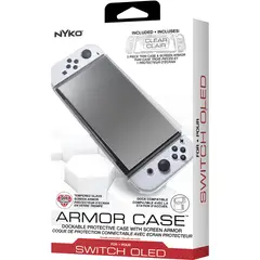 NYKO - Estuche Thin Case Nintendo Switch Oled Clear Clear.