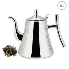 GENERICO - Tetera Jarra Infusor de Acero Inoxidable 2Lt
