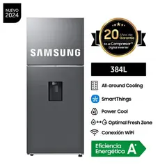 Refrigeradora 384L Top Mount Freezer C/Disp RT38DG6730S9 Silver