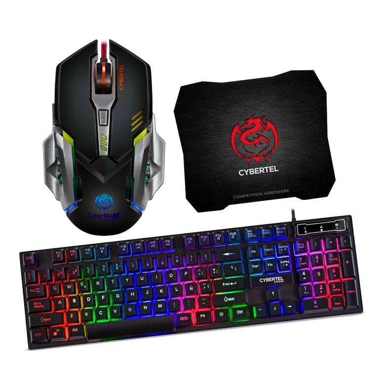 Kit Gamer 3 En 1 Xtreme Cyb : Teclado Semi+ Mouse+ Pad Mouse