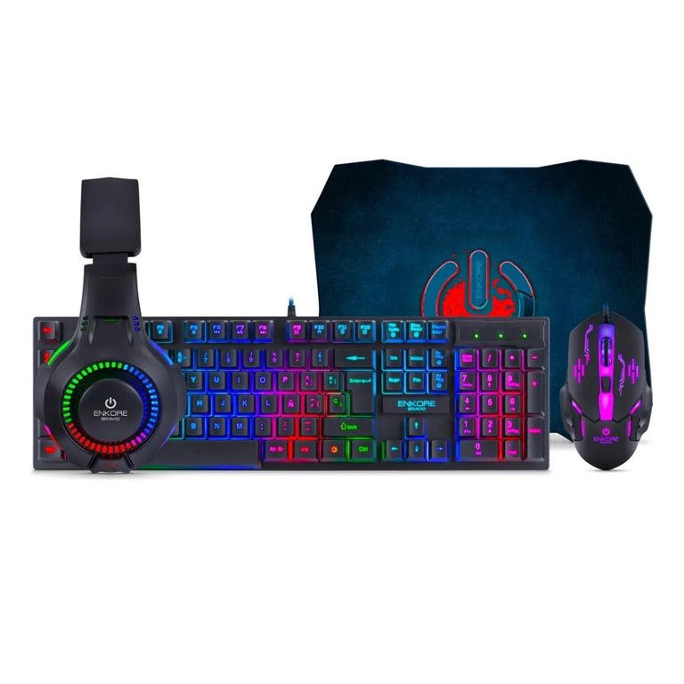 Kit Gamer 4 En 1 Bravio Luces Led + Envio Gratis
