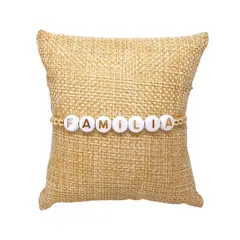 LUCYANA JOYAS Y ACCESORIOS - Pulsera para Mujer de Hilo con la Frase Familia - Joyas Lucyana