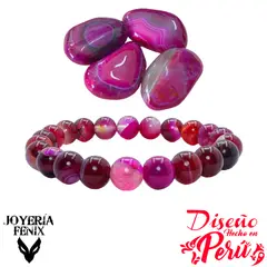 JOYERIA FENIX - Pulsera Piedra Natural Elástica 8mm Joyería Fenix