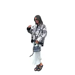 TIOZONEY - Chaqueta para Mujer - Azul