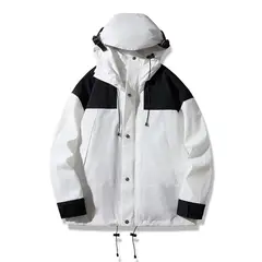 TIOZONEY - Chaqueta impermeable al aire libre - Blanco