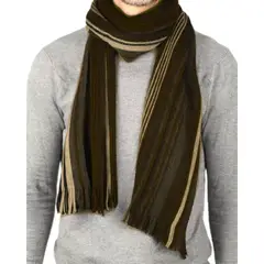 GENERICO - BUFANDAS CABALLERO MARRON CASHMERE CHALINAS HOMBRE_.