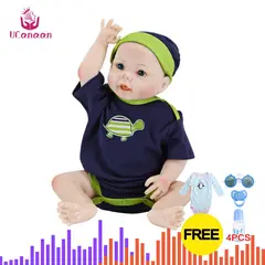 TIOZONEY - Muñeca vinilo silicona cuerpo completo realista para bebés Reborn de 1