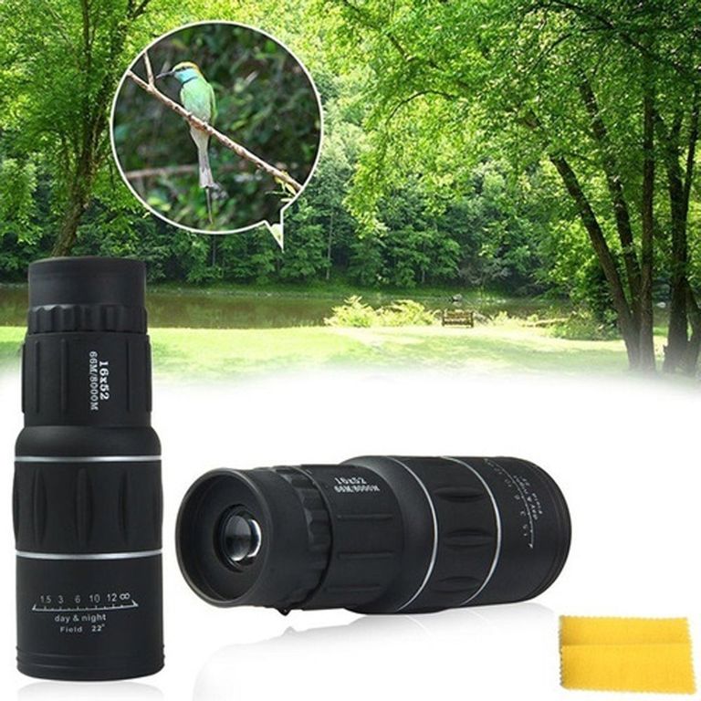 Telescopio monocular 16x52 doble enfoque óptico Zoom camping