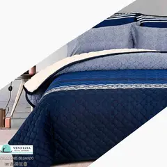 VENECIA - Set Cubrecama Piel de Angel con Reverso Cordero 2Plz-M01