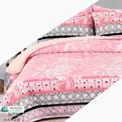 VENECIA - Set Cubrecama Piel de Angel con Reverso Cordero 2Plz-M06