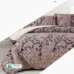 VENECIA - Set Cubrecama Piel de Angel con Reverso Cordero 2Plz-M15