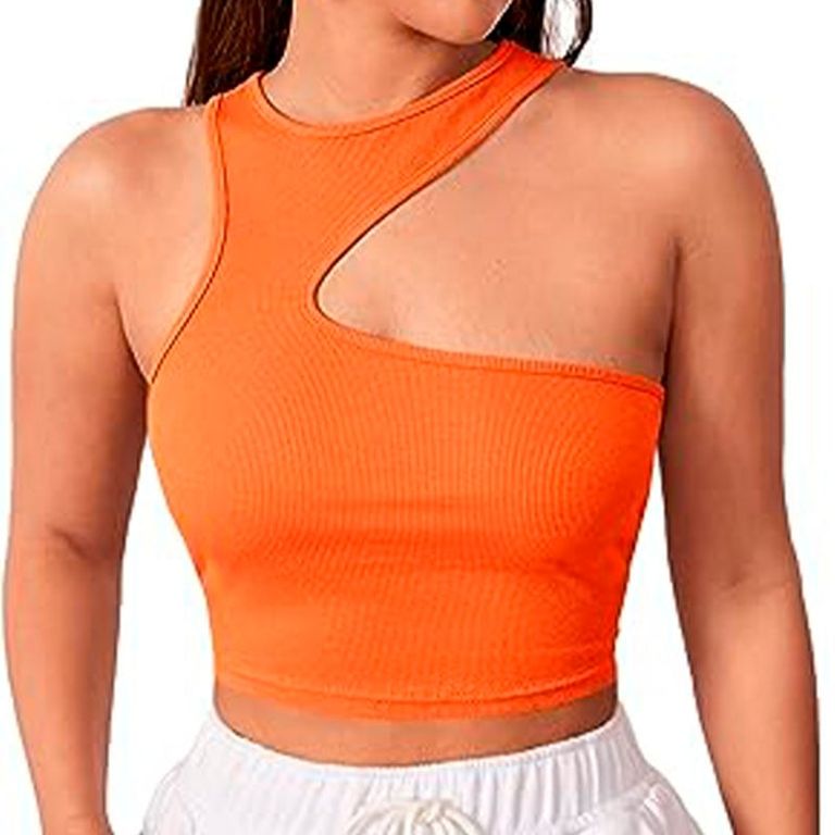 Basico Mujer Top Rip Oprah Powell Naranja