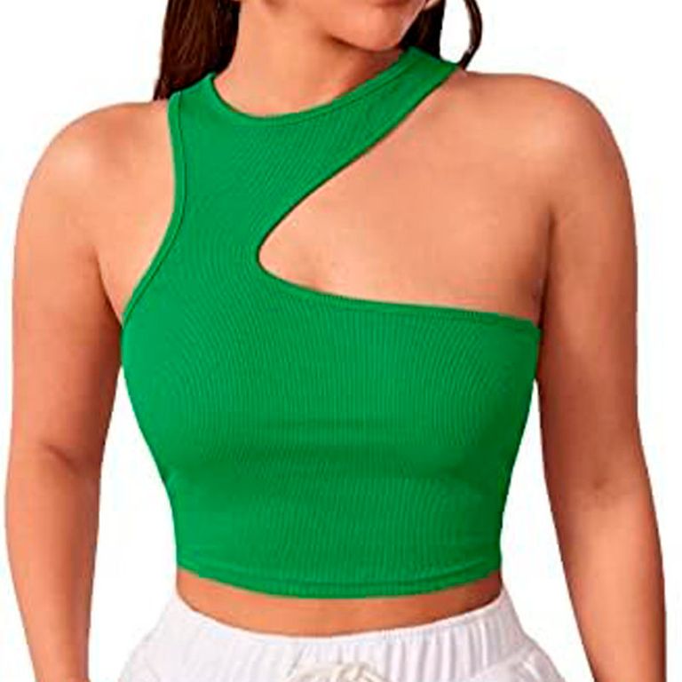 Basico Mujer Top Rip Oprah Powell Verde