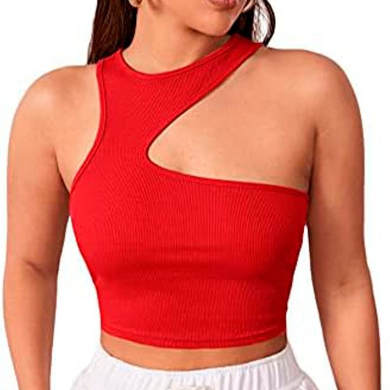 Basico Mujer Top Rip Oprah Powell Rojo