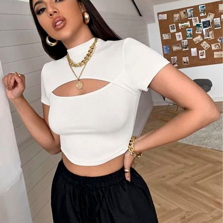 Basico Mujer Top Rip Giorgia French Blanco