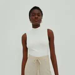 GENERICO - Basico Mujer Top Rip Amanda Tomé Perla