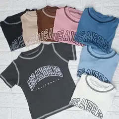 GENERICO - Basico Mujer Top Rip Angeles California