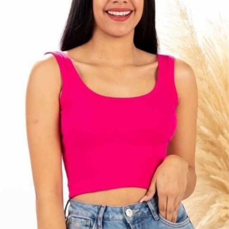 Basico Mujer Top Rip Karen Georgieva Fucsia