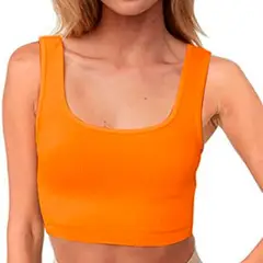 GENERICO - Basico Mujer Top Rip Karen Georgieva Naranja