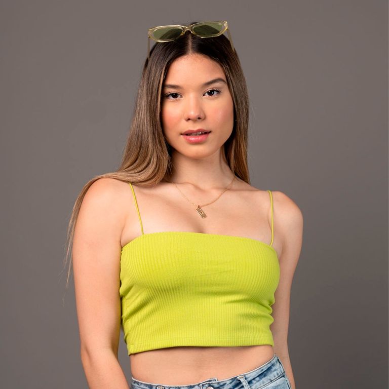 Basico Mujer Top Rip Emma Lynch Amarillo