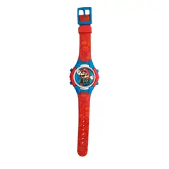 ACCUTIME - RELOJ SUPER MARIO LCD PARPADEANTE CORREA ROJA GSM4051BOI