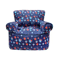 MULTITOP - Puff Infantil Fashion Burbujas Azul y Rojo